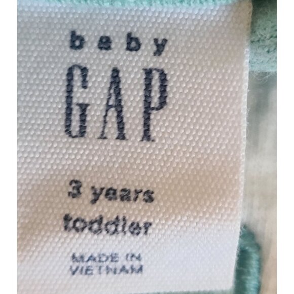 Baby Gap Toddler Hoodie Sweatshirt 3 Years Mint Green Cotton/Polyester Blend - Picture 4 of 5